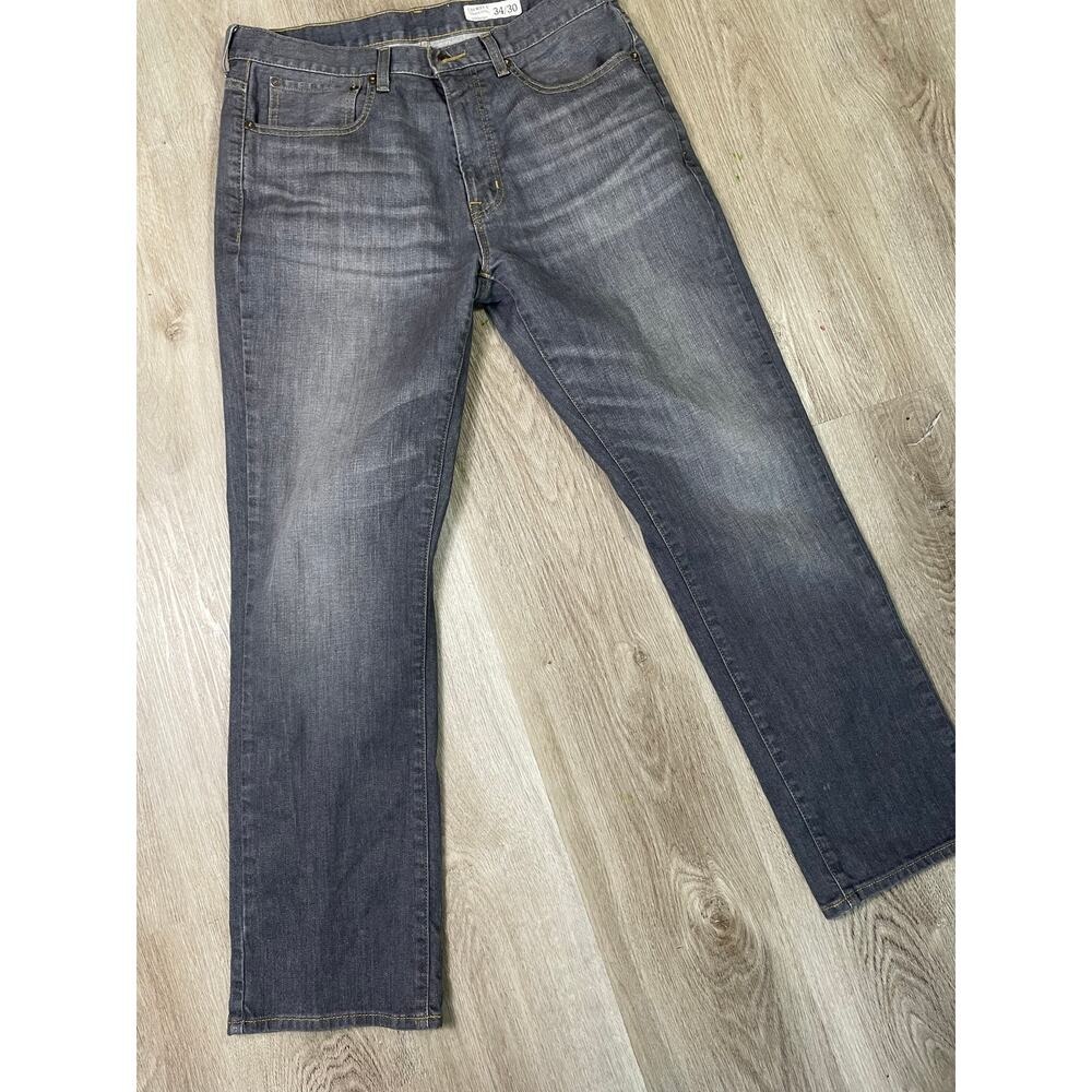 Cremieux Premium Denim Gray Straight Jeans Men's 34x30 Stretch Spandex Classic - Picture 9 of 12